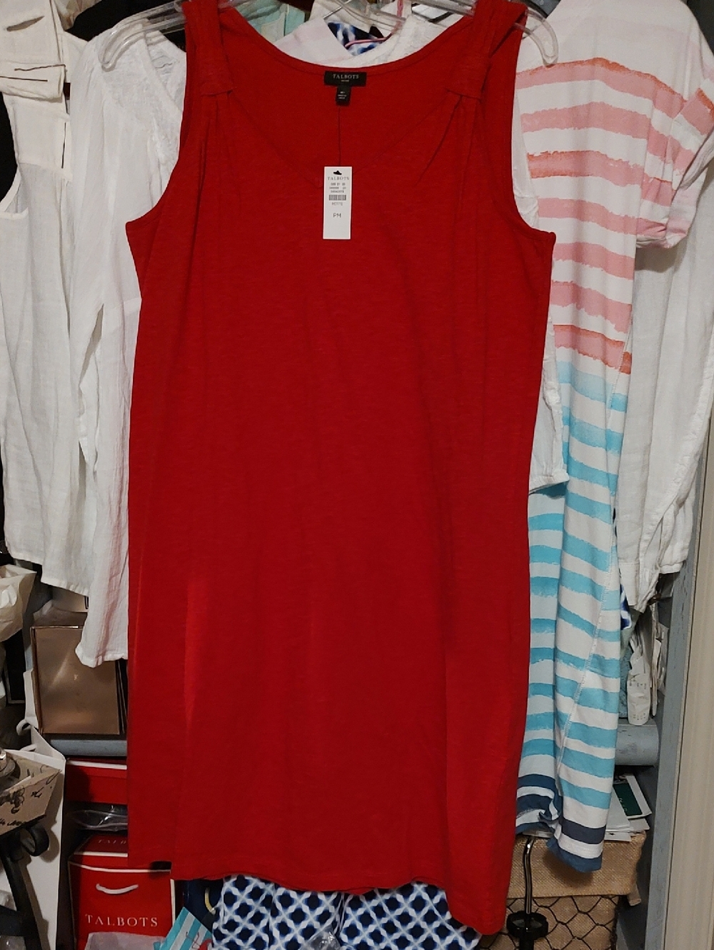 Talbots Cotton Tank Dress NWT
